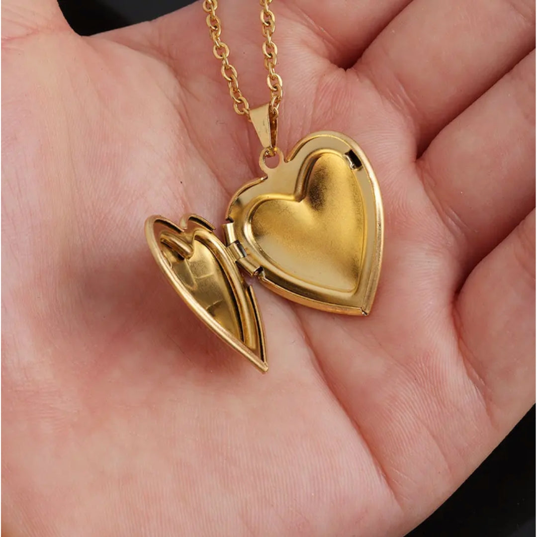 Hart Medaillon Ketting Amoura